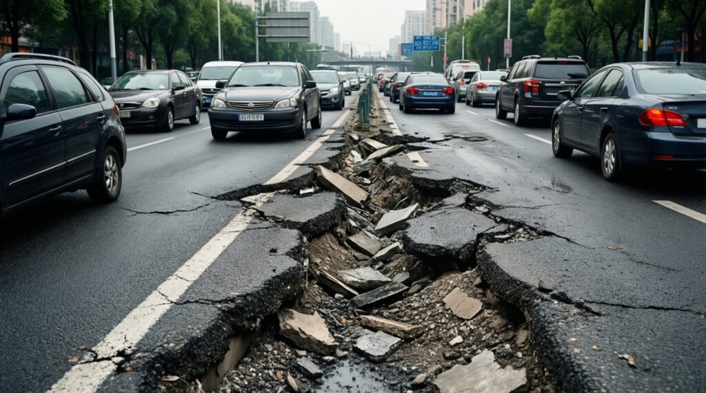 Дороги и транспорт: проблемные участки, планы ремонтов, общественный транспорт, пробки - иллюстрация